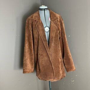 Men's Brown Suede Blazer